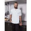 Cămașă de bucătar cu mânecă scurtă albă | KARLOWSKY TM 5-3