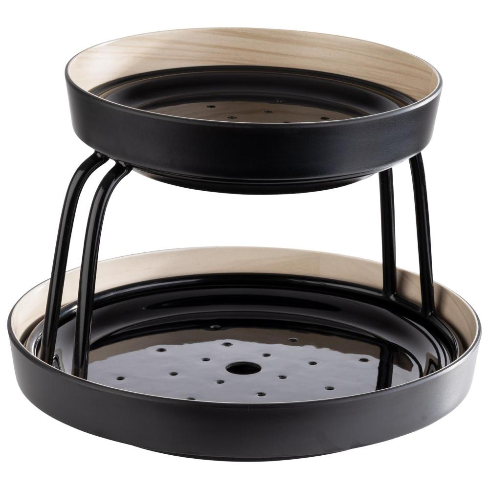 Bol, 2-piese FRIDA, negru 25.5x6cm | APS 85230