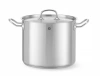 Oală înaltă din oțel inoxidabil cu capac, Kitchen Line, 45 l, diametru 40 cm, înălțime 36 cm | HENDI 837146