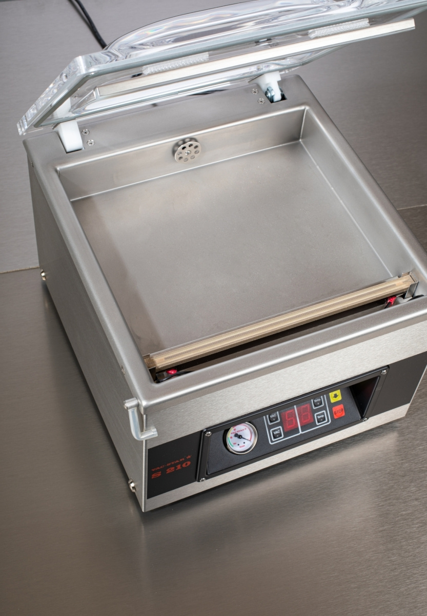 Mașină de ambalare în vid de banc S-210 DBV | VAC-STAR V-4101-EF-ACBBZ