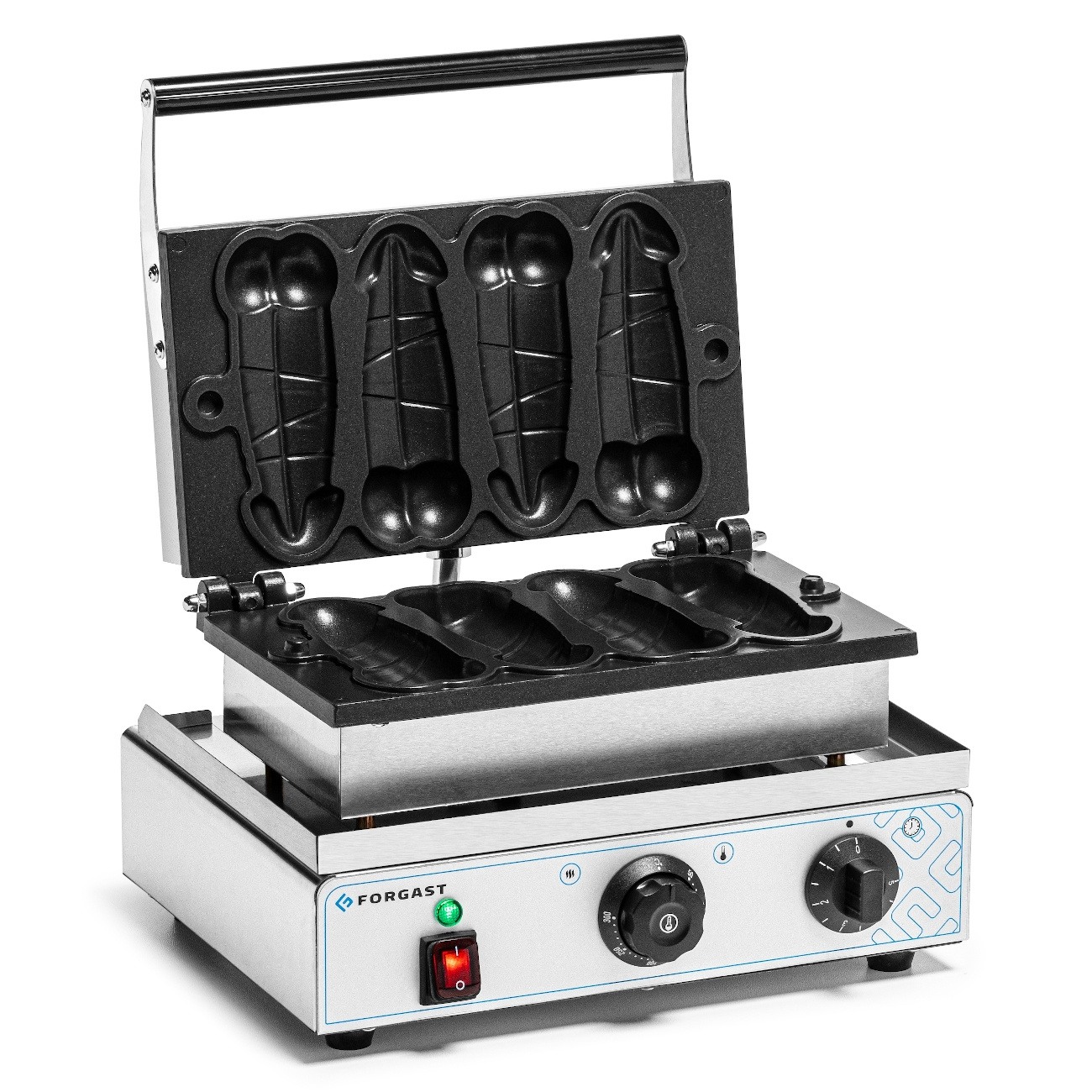 Aparat electric pentru vafe tip P pentru 4 vafe, 1.55 kW, 230 V | FORGAST FG09709