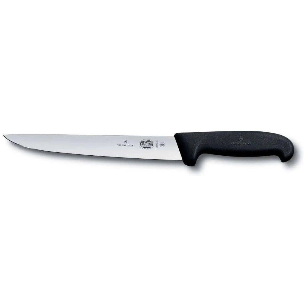 Cuțit de măcelar cu lamă netedă FIBROX - lungime lamă 22 cm | VICTORINOX 5.5503.22