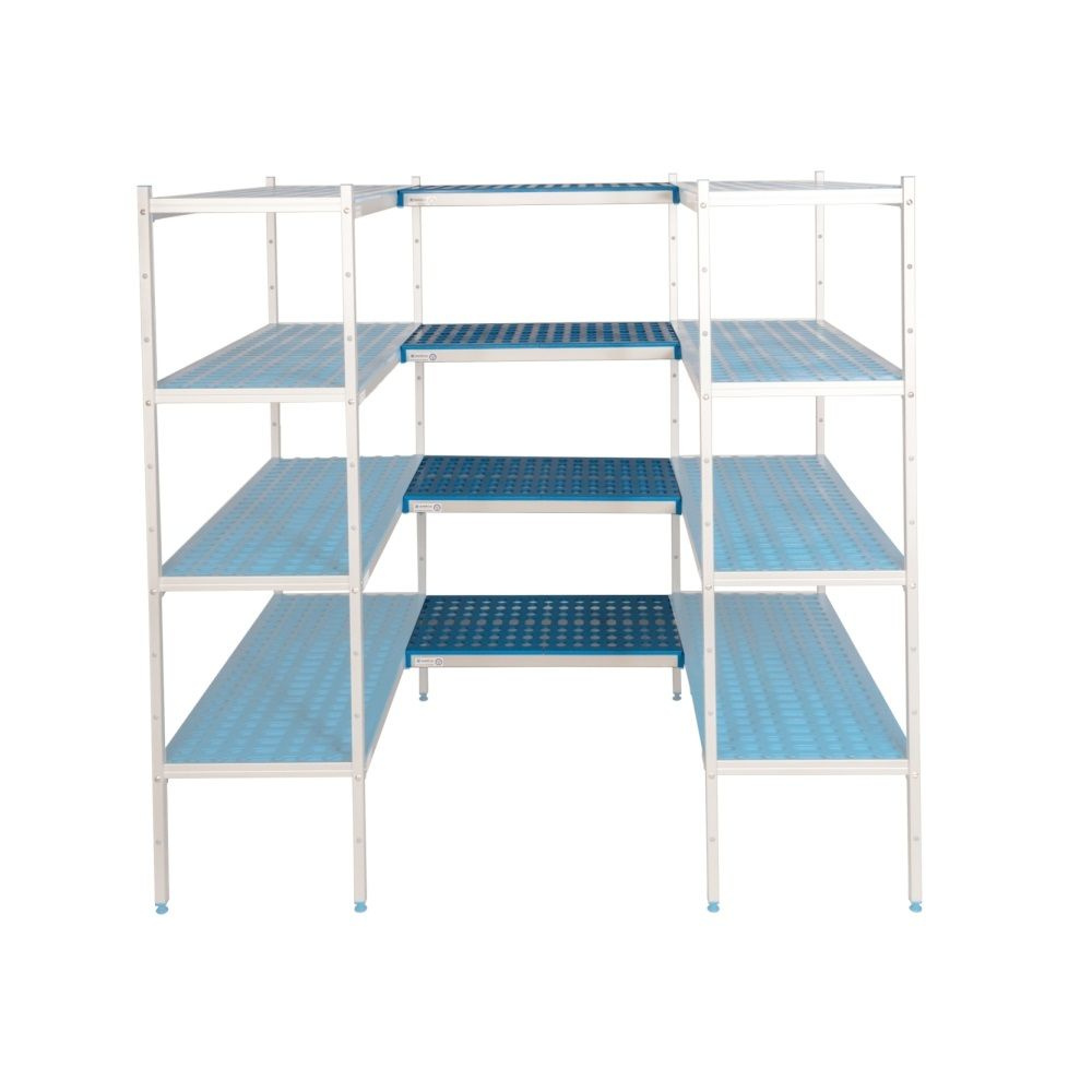 Raft de conectare 3 rafturi adânci. 50 cm 3P-75+12UM | ALUSHELF 50425