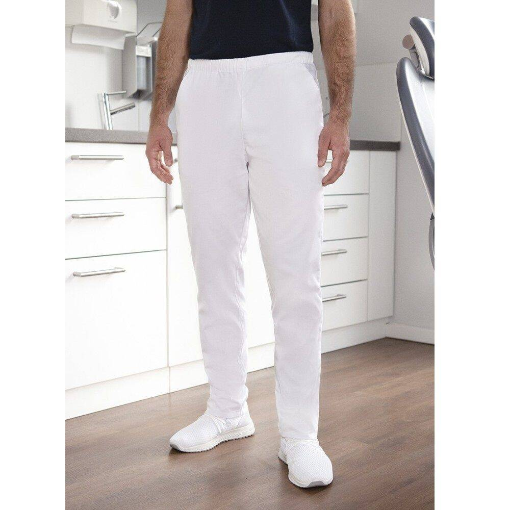 Pantaloni slip-on albi esențiali | KARLOWSKY HM 14-3