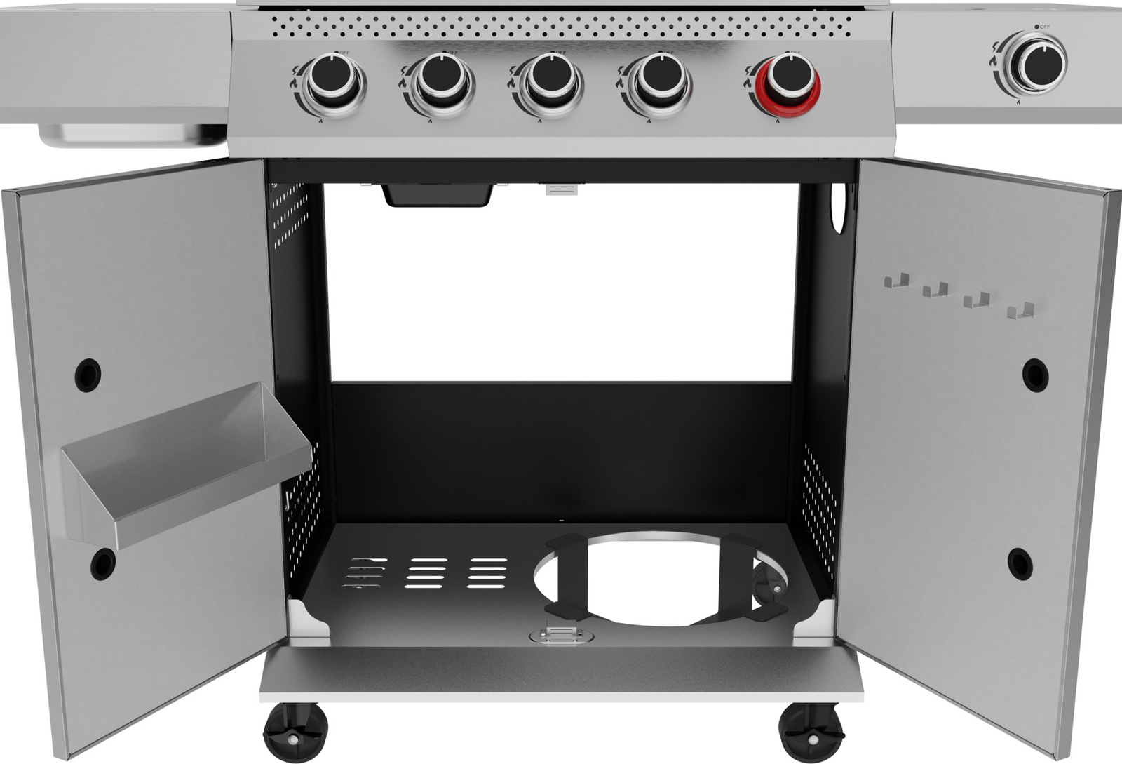 Grătar pe gaz pentru exterior 5+1 | YATO YG-20032