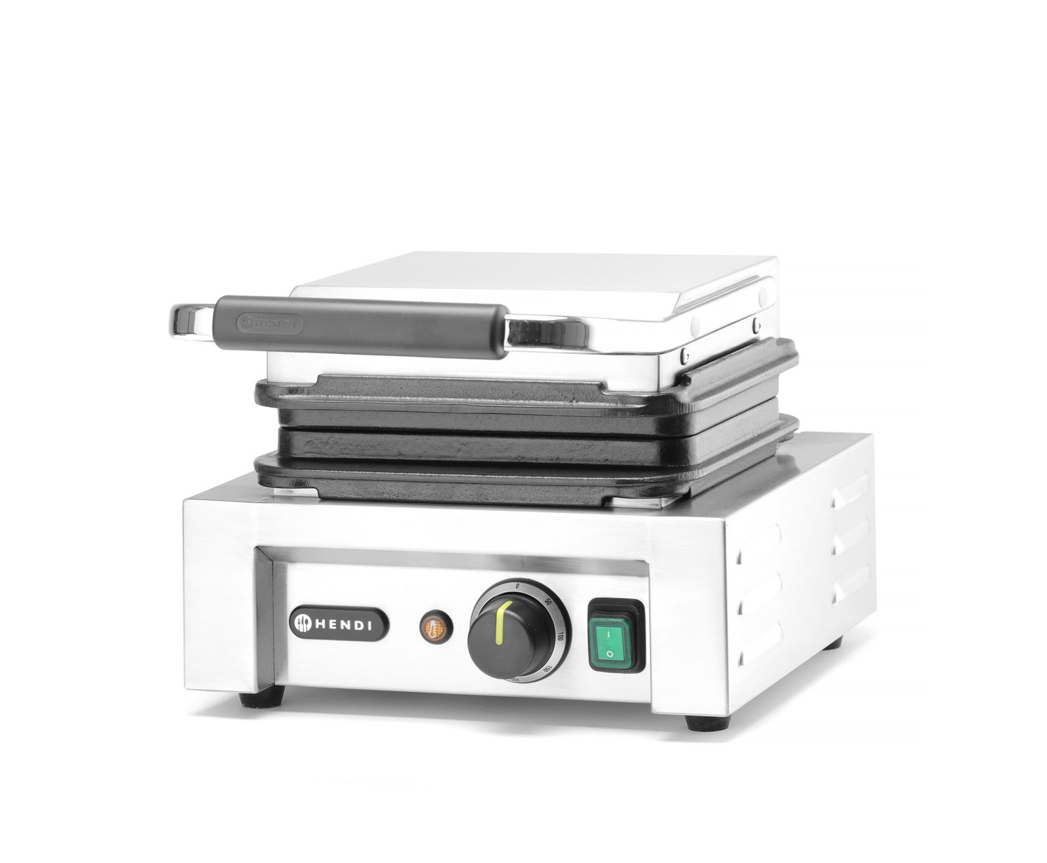 Aparat electric pentru vafe, grilaj mare, 2 vafe, 2.2 kW, 230 V, dreptunghiular | HENDI 212127