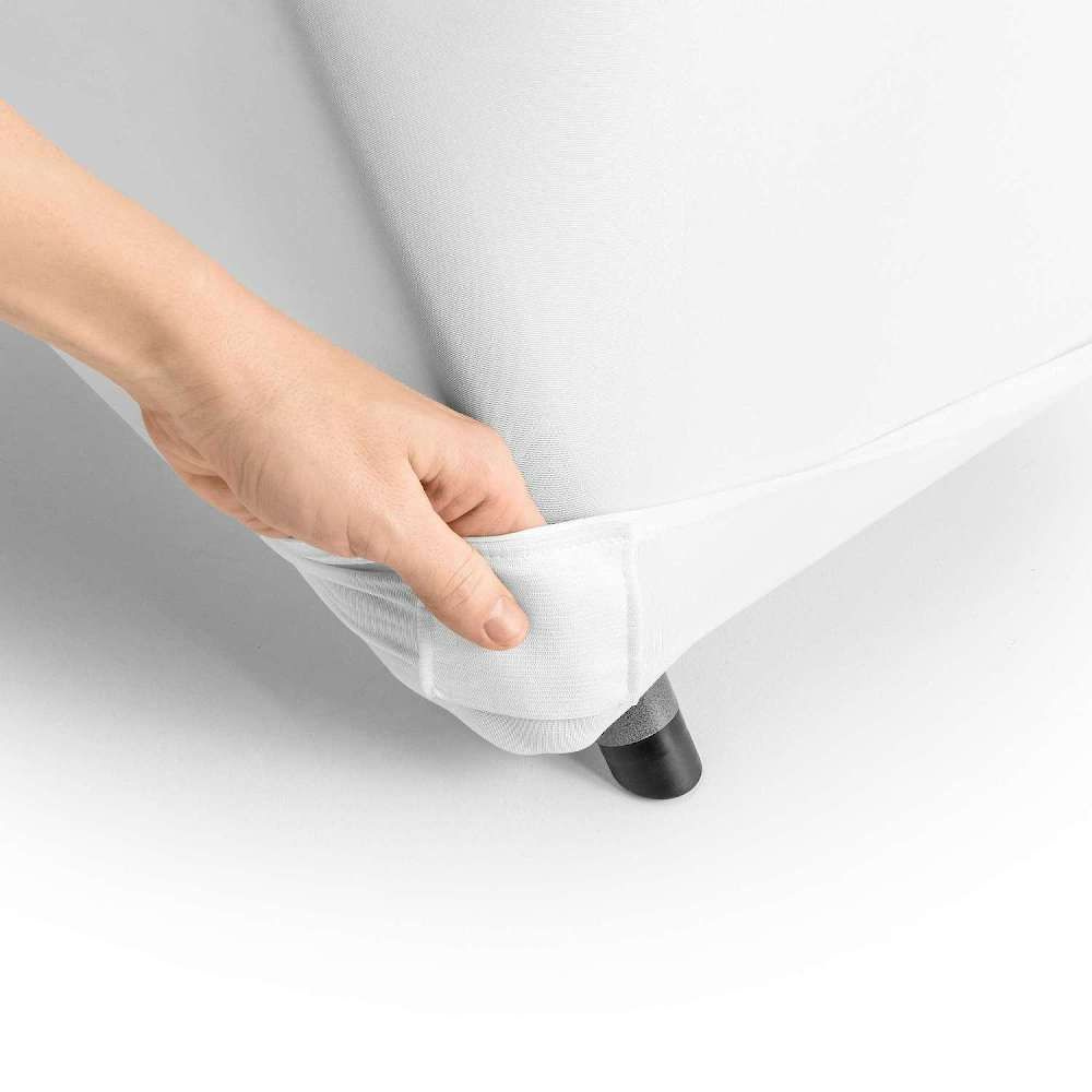 Husă pentru masă de catering 122x61 cm albă | FORGAST FG03813