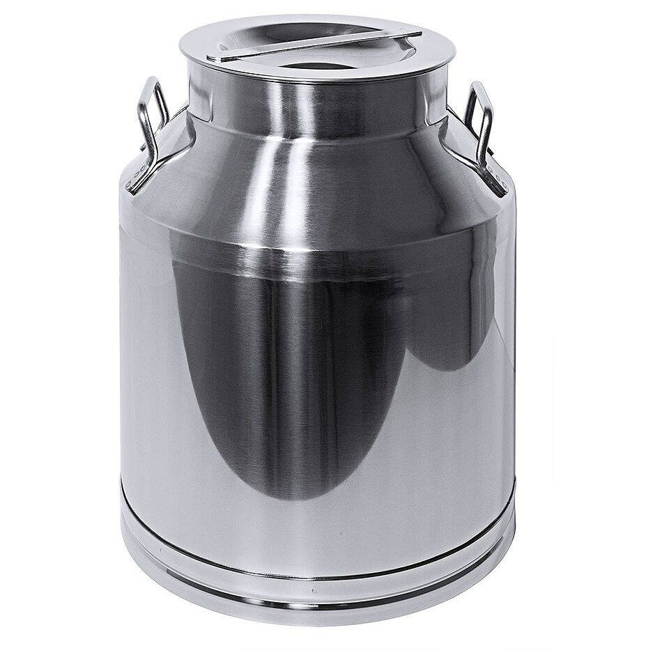 Recipient cu capac 25 l din oțel inoxidabil | CONTACTO 3010/025