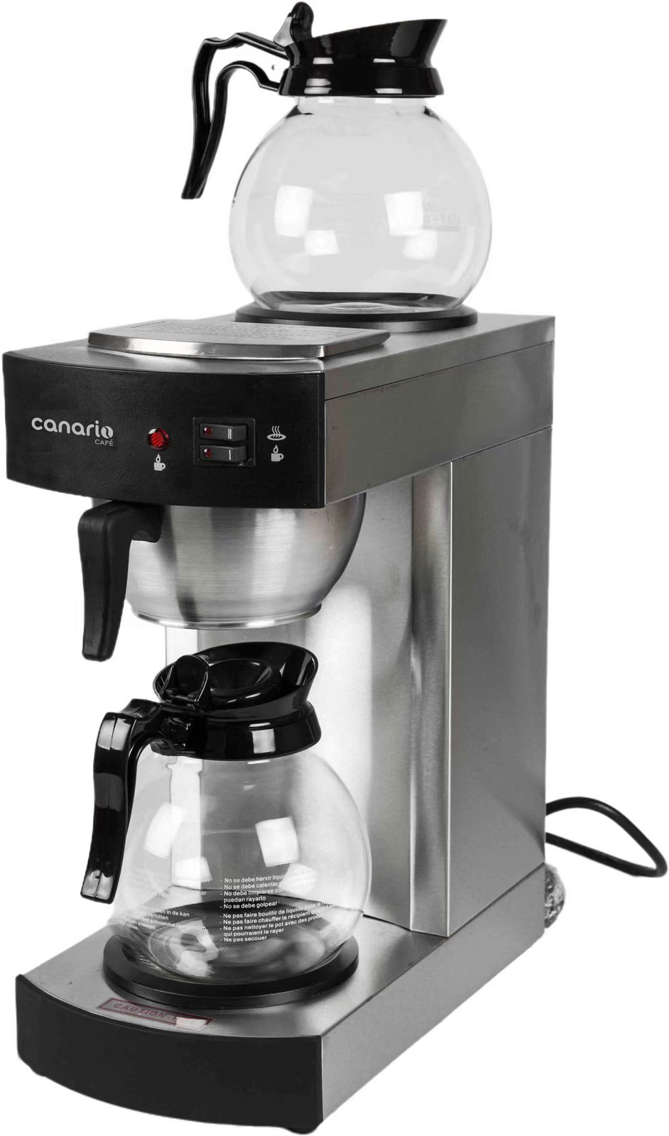 Cafetieră cu filtru, 2,2 l, cu două carafe de 1,8 l | CANARIO CAFE CC201