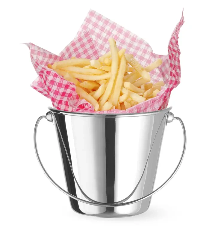 Mini găleată pentru gustări cu mâner, ⌀13x(Î)11 cm | HENDI 425732