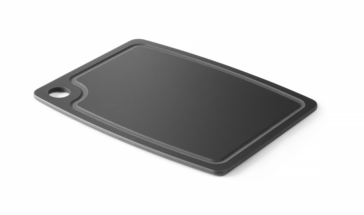 Placă de tăiat din fibră de lemn neagră 44x32,5 cm | HENDI 505779