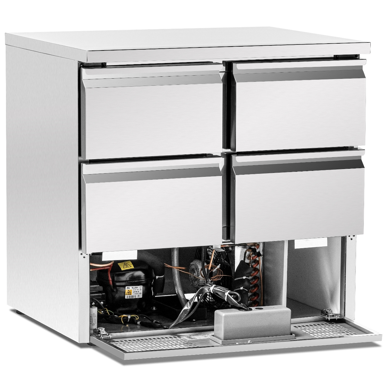 Masă frigorifică cu 4 sertare, 257 l, cu unitate inferioară FORGAST FG07004