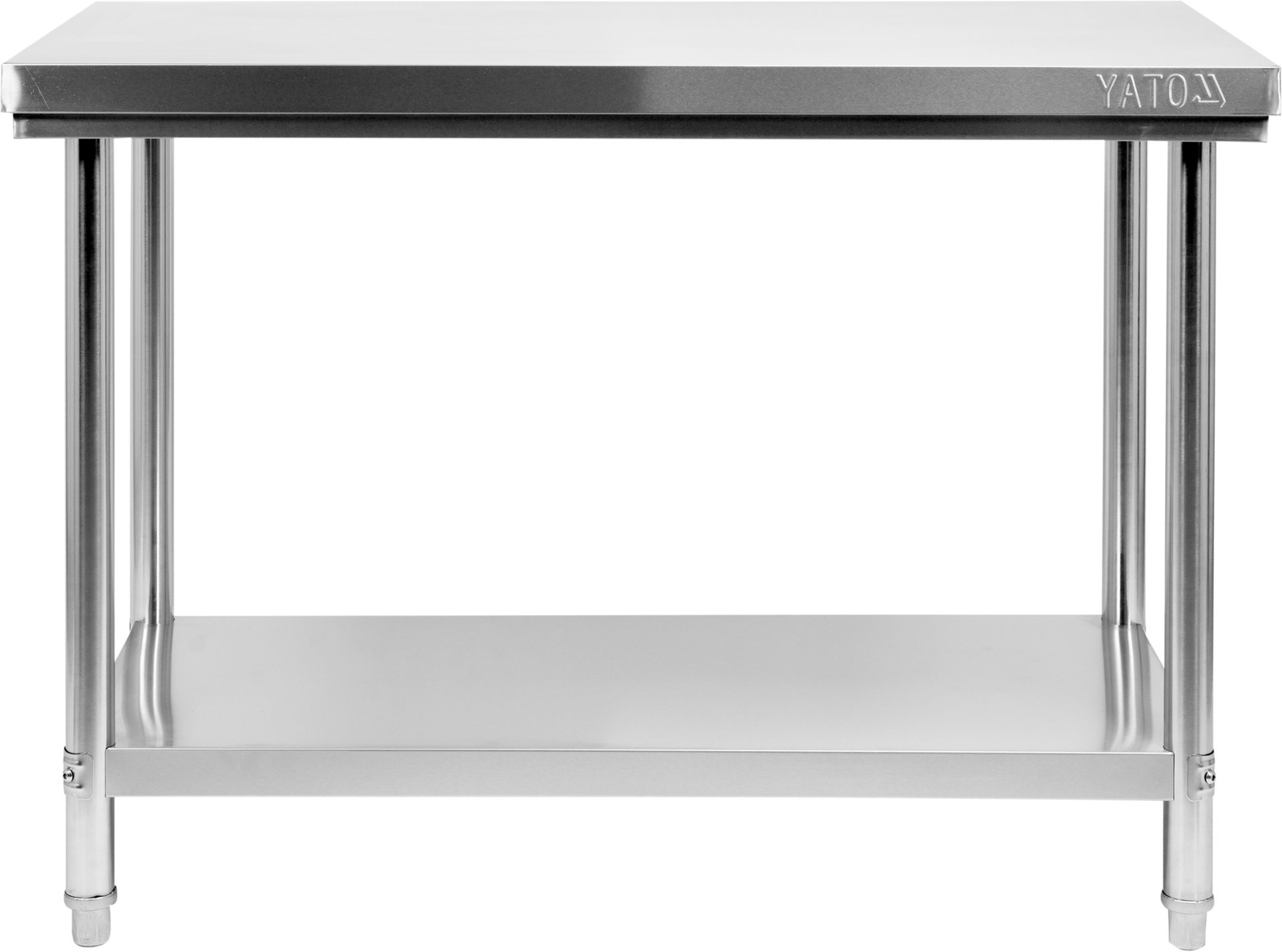 Masă de lucru centrală din oțel inoxidabil cu raft 100x60x85 cm | YATO YG-09001