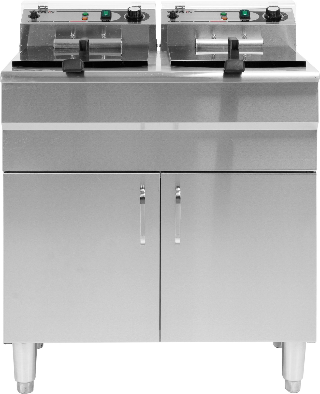 Frigider electric 2 camere cu dulap și robinete de scurgere 2x11.5 l | YATO YG-04638