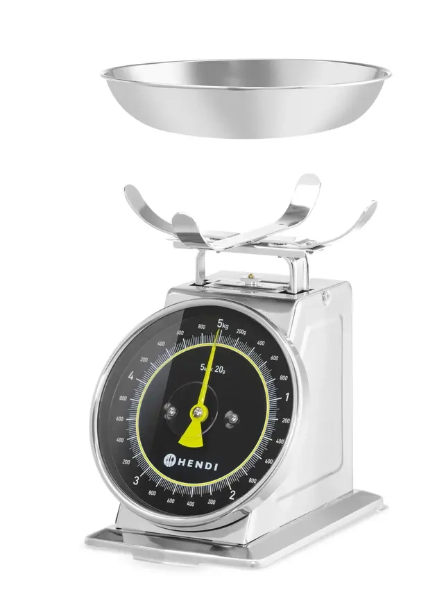 Cântar de bucătărie până la 5 kg cu tavă | HENDI 580042
