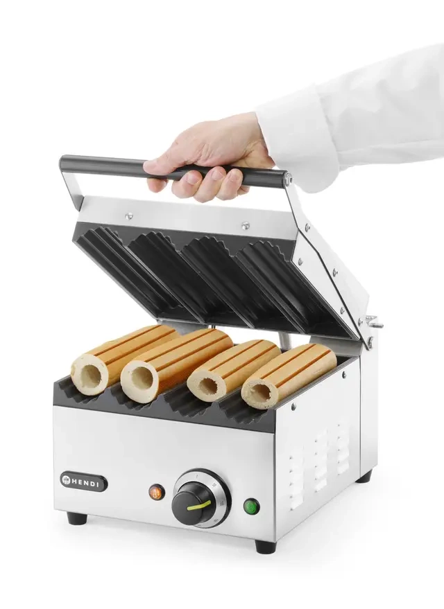 Grătar de contact Hot-Dog, Panini 230 V 1.8 kW | HENDI 263594