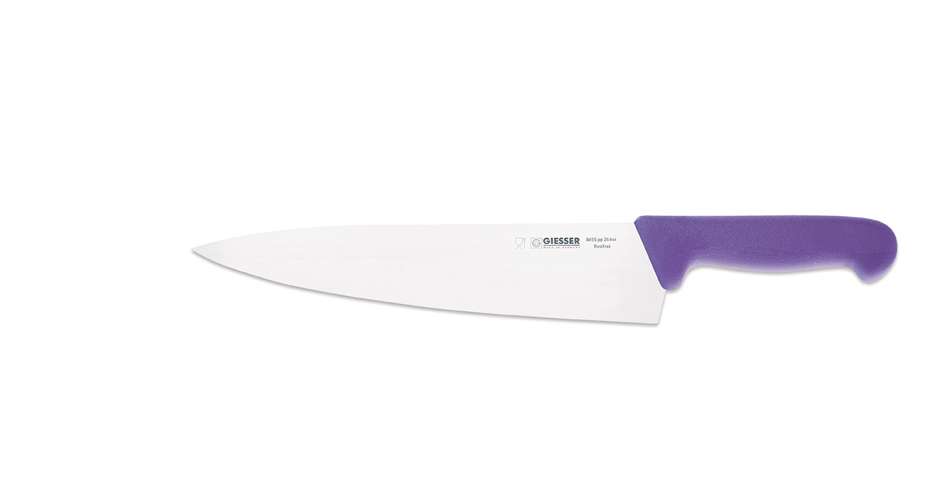 Cuțit de bucătar-șef - 26 cm, mov | GIESSER MESSER 8455 pp 26 hvi