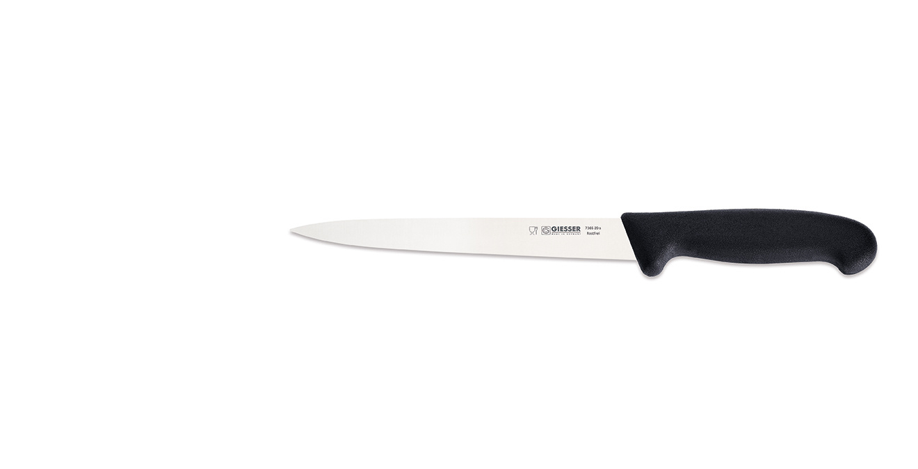 Cuțit pentru filetat - 20 cm, negru | GIESSER MESSER 7365 20
