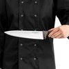 Cuțit de bucătărie HACCP maro lungime 24 cm | FORGAST FG01803