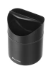 Coș de masă cu capac rabatabil, 1,2L, negru, ø 12 x H 16,5 cm | HENDI 440773
