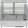 Vitrină frigorifică de expunere 100 l argintie | YATO YG-05022