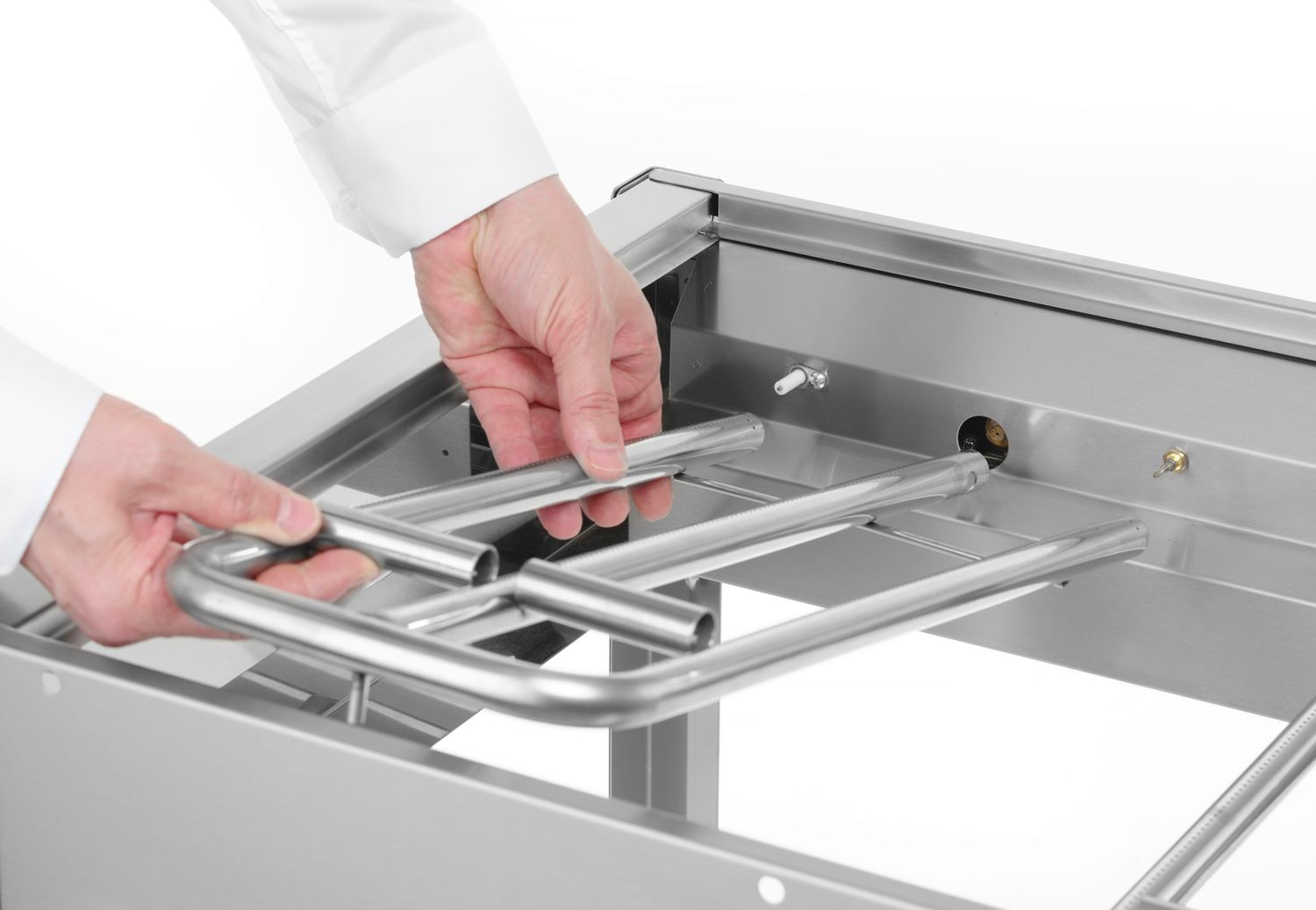 Grătar pe gaz Green Fire Profi Line cu 2 arzătoare HENDI 149508