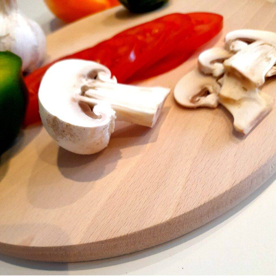 Placă de lemn netedă rotundă 14 cm | FORGAST FG12640