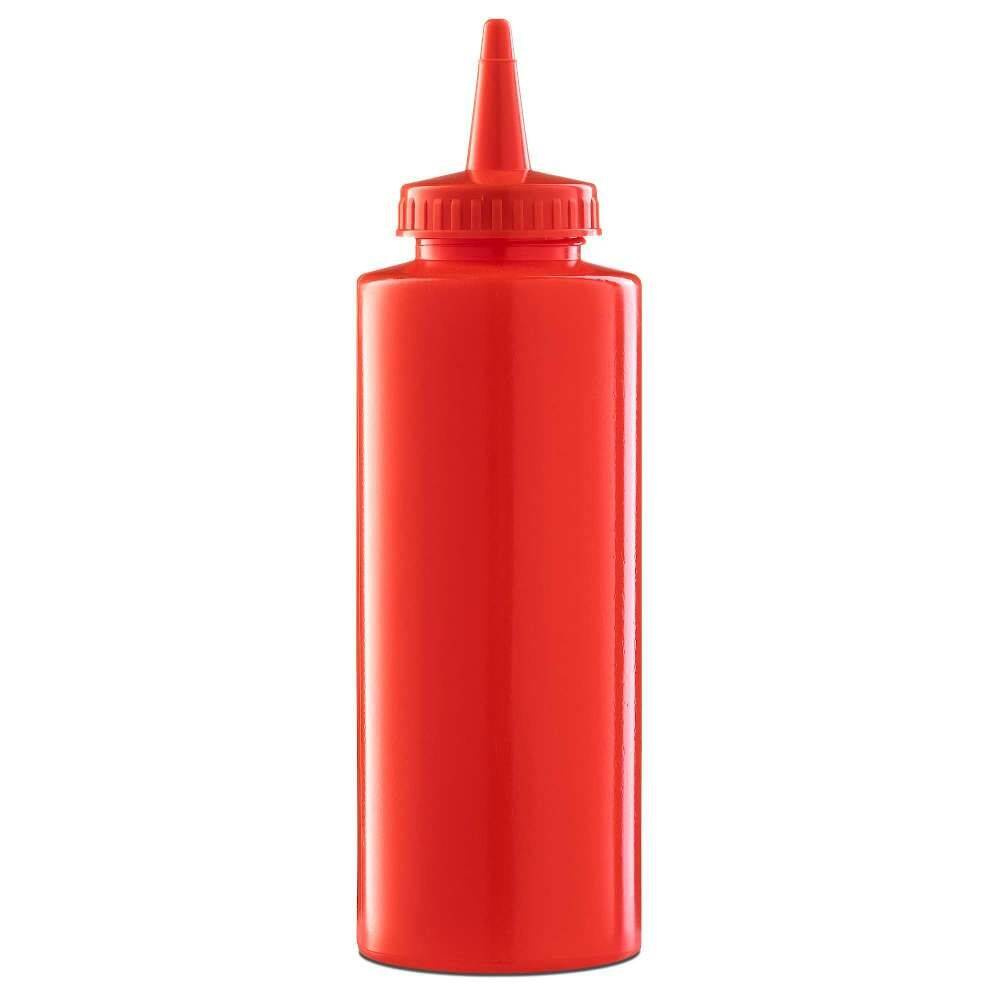 Dozator pentru sosuri din polietilenă 0,35 l, roșu | FORGAST FG03218