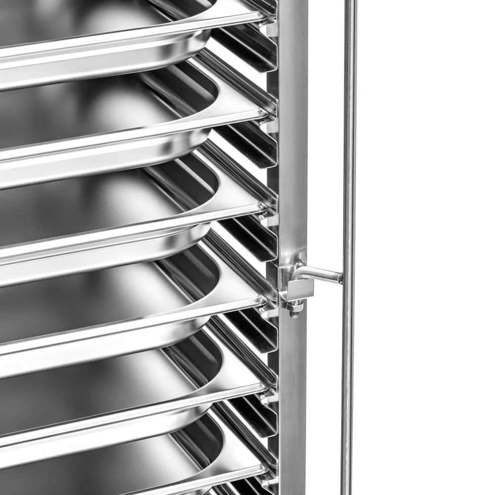 Cărucior pliabil din oțel inoxidabil pentru transportul containerelor GN FORGAST FG01105