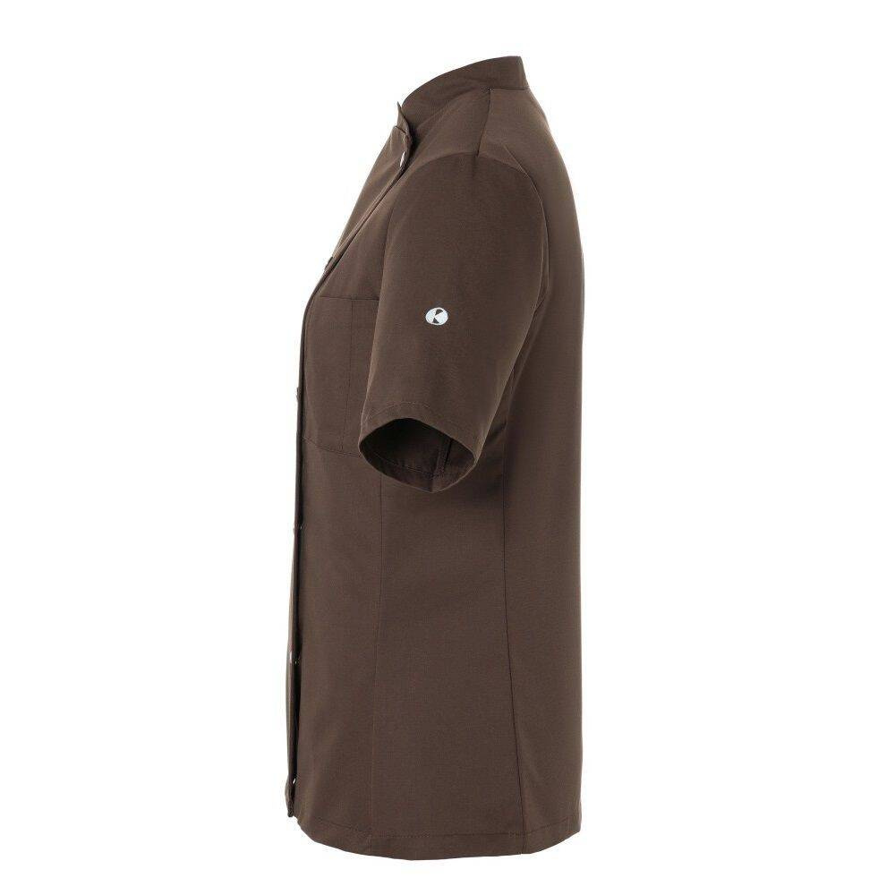 Bluză de bucătar de damă Greta maro deschis | KARLOWSKY JF 4-28