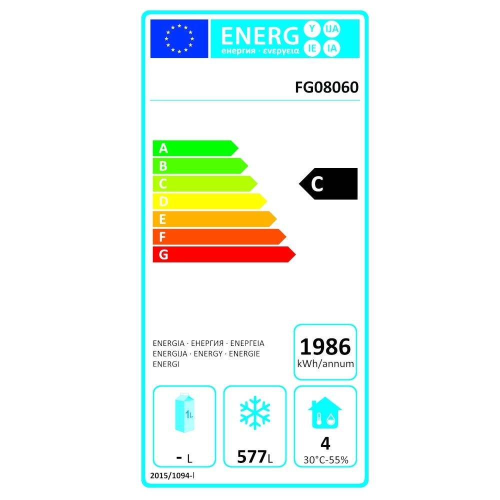 Dulap frigorific fără îngheț cu 1 ușă 580 l, lăcuit, alb FORGAST FG08060