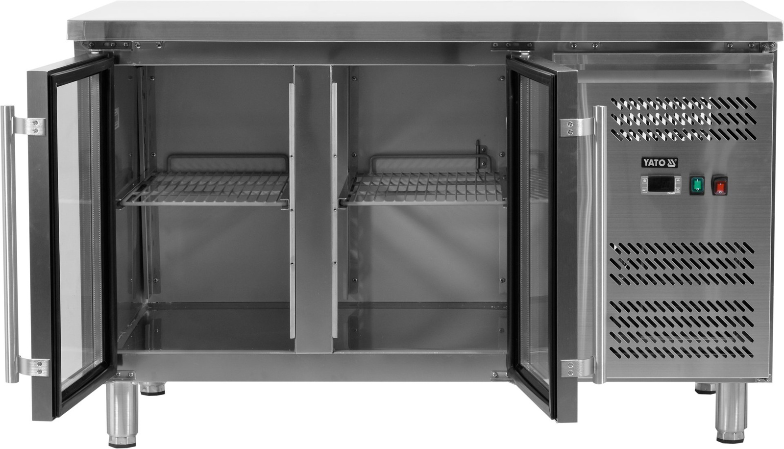 Masă vitrată frigorifică cu 2 uși YATO YG-05252