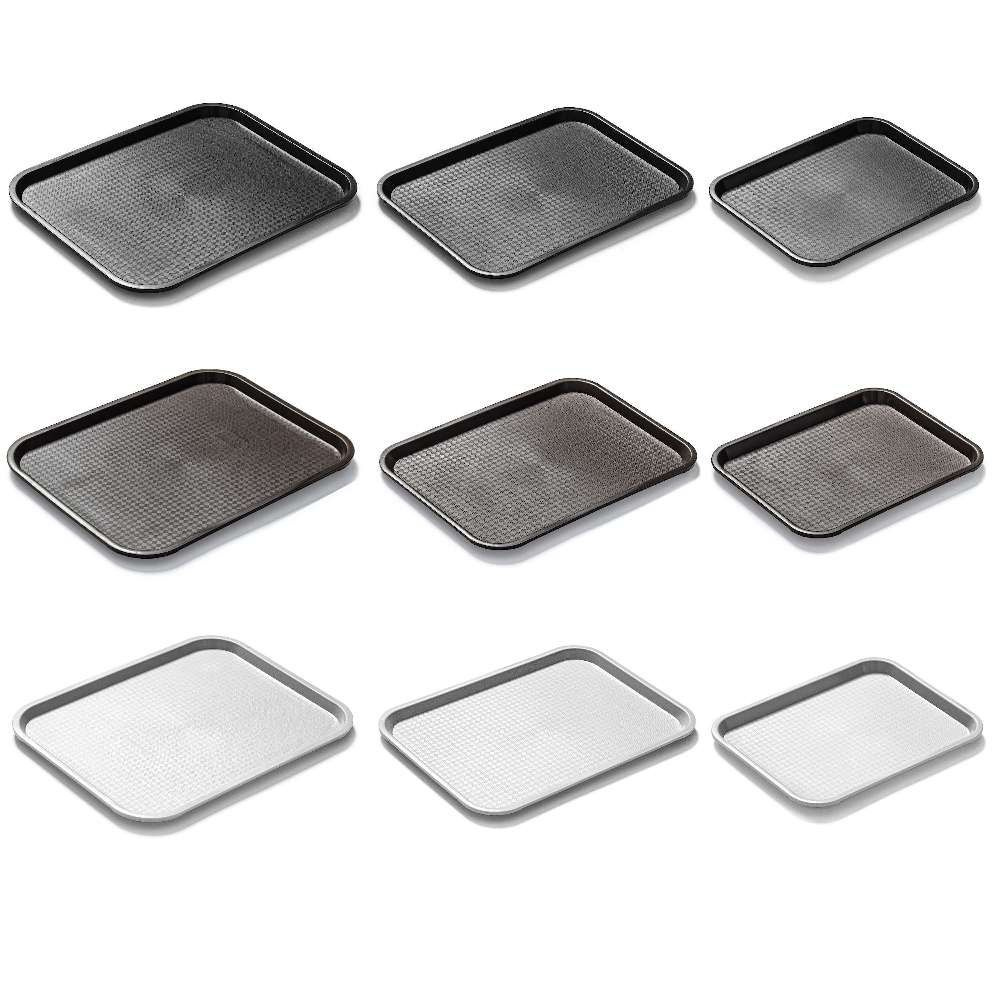 Tavă fast food neagră dim. 45x35 cm | FORGAST FG12533