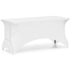 Husă pentru masă de catering 153x70 cm albă | FORGAST FG03815