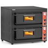 Cuptor pentru pizza cu 2 camere, 8x30 cm, 8.4 kW, 400 V | FORGAST FG09551