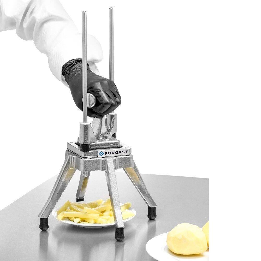 Tocător manual pentru tăiat cuburi, cartofi prăjiți și cartofi, 9x9 mm | FORGAST FG10007