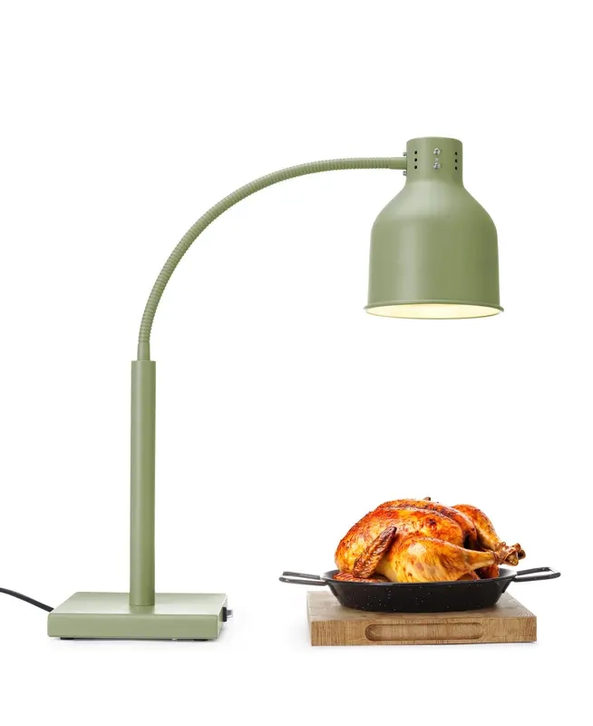 Lampă pentru încălzirea preparatelor, flexibilă, verde, 220-240V/250 W, 26.8x20.3x66 cm | HENDI 273746