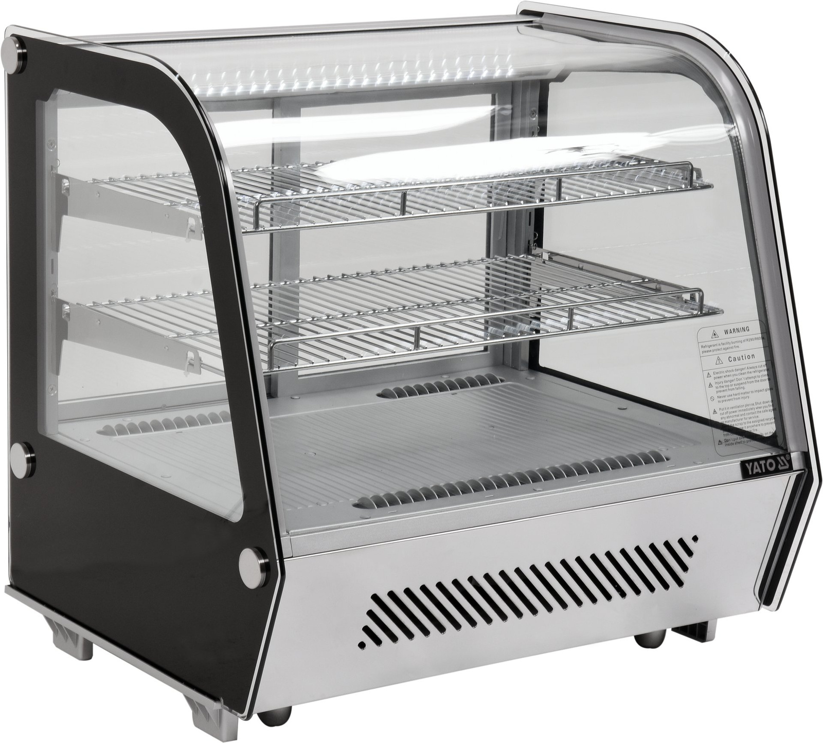 Vitrină frigorifică 120 l argintiu | YATO YG-05025