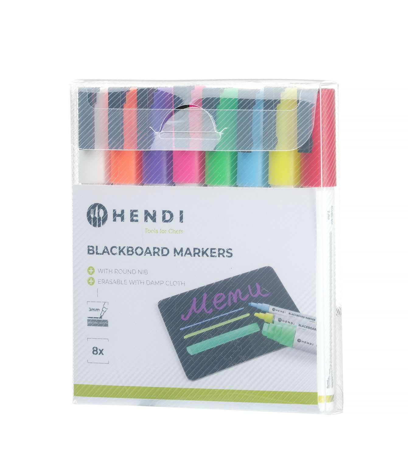 Markere pentru tablă albă - vârf îngust HENDI 664278
