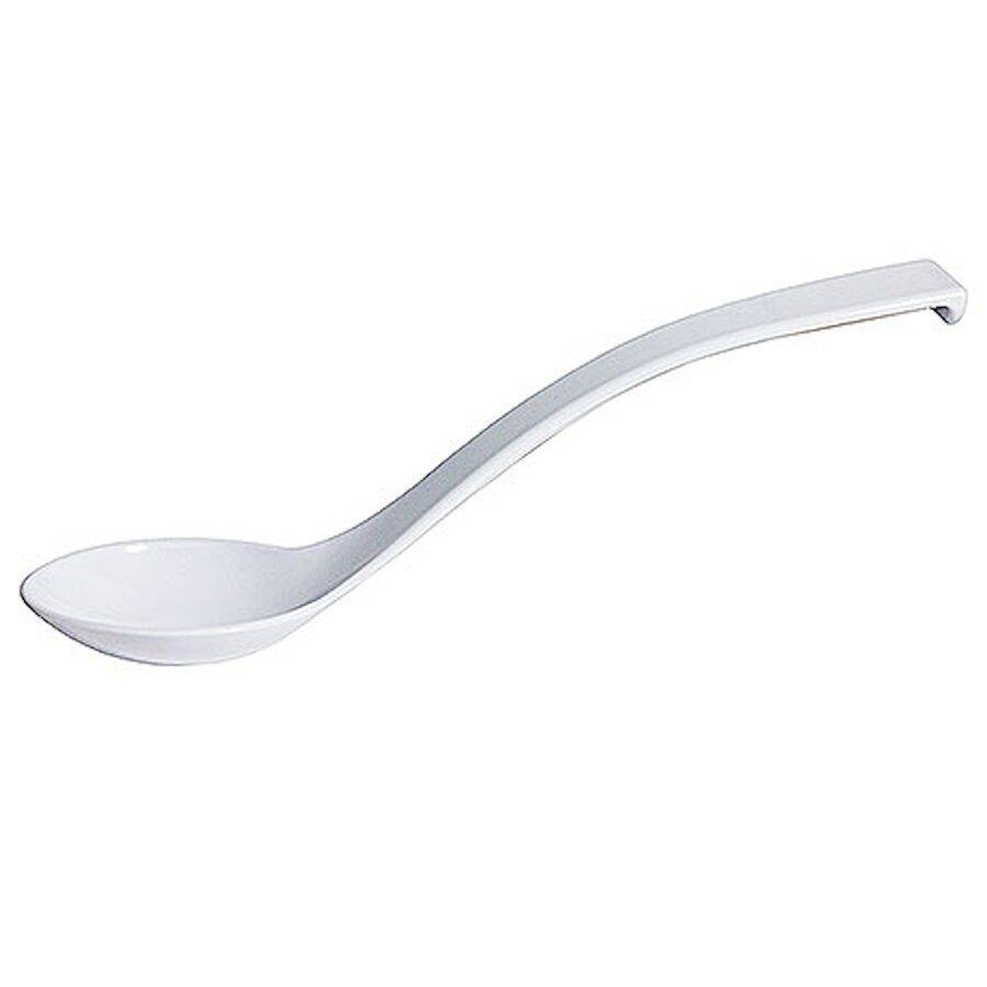 Lingură pentru salată din plastic albă, lungime 23,5 cm | CONTACTO 4902/235