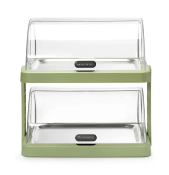 Vitrină frigorifică dublă roll-top Duo UNIQ proiectată de Robert Bronwasser, verde, 48x35.5x48 cm | HENDI 871973