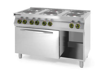 Bucătărie gastronomică electrică cu 6 plite și cuptor, 18.6 kW, 400 V | HENDI 226247