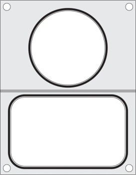 Matrice pentru supă și alimente pentru sigilator dublu | HENDI 805657