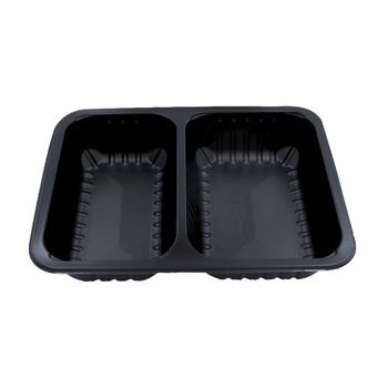 Recipiente de prânz pentru mese la pachet cu 2 camere 22,7x17,8x4 cm - 320 bucăți. | GUILLIN MAPCOR2C22740DC