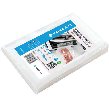 Saci de ambalare în vid, zimțați 30x20 cm - 100 bucăți. | FORGAST FG03413