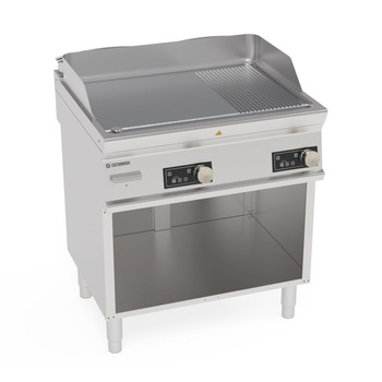 Placă de grătar cu nervuri netede 400V Tecno74 | TECNOINOX 716245