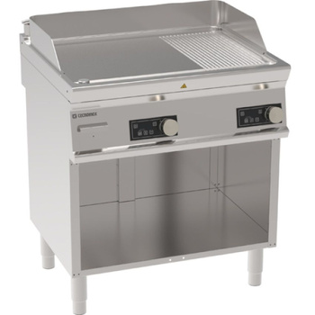 Placă de grătar cu nervuri netede 400V Tecno74 | TECNOINOX 716241