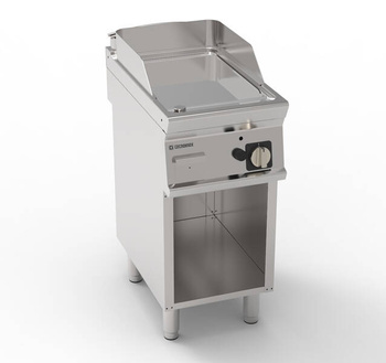 Placă de grătar cu gaz cromată pe o bază deschisă 35,3x56,4 cm | TECNOINOX 713179