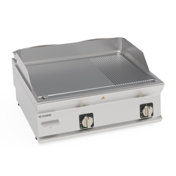 Placă de grătar cu nervuri netede 400V Tecno74 | TECNOINOX 716228