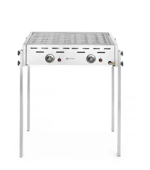 Grătar pe gaz Roast-Master Pro, 11,6 kW, două zone | HENDI 148808